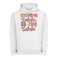 Pigment Lunar Rock staying delulu is the solulu Urban Hoodie - MaliasSmallBusiness