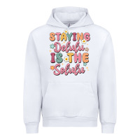 White staying delulu is the solulu Urban Hoodie - MaliasSmallBusiness