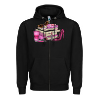 Black girl boss lady Zipper Hoodie - texasbilliewilder