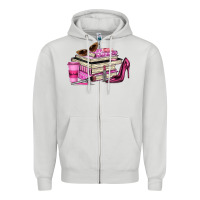 Dove Grey girl boss lady Zipper Hoodie - texasbilliewilder