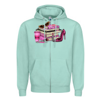Seafoam girl boss lady Zipper Hoodie - texasbilliewilder
