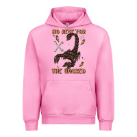 Fuchsia Pink no rest for the wicked Urban Hoodie - MaliasSmallBusiness
