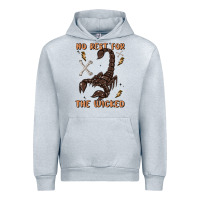 Heather Grey no rest for the wicked Urban Hoodie - MaliasSmallBusiness