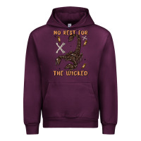 Mauve Wine no rest for the wicked Urban Hoodie - MaliasSmallBusiness