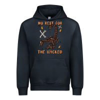 Navy no rest for the wicked Urban Hoodie - MaliasSmallBusiness