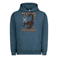 Pigment Midnight Navy no rest for the wicked Urban Hoodie - MaliasSmallBusiness