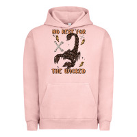 Pigment Salmon no rest for the wicked Urban Hoodie - MaliasSmallBusiness