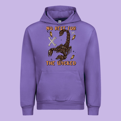 No Rest For The Wicked Urban Hoodie Designed By Maliassmallbusiness