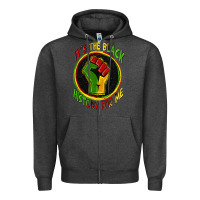 Charcoal Heather it's the black history for me Zipper Hoodie - Zillion Design Studio