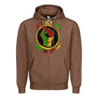 Chestnut it's the black history for me Zipper Hoodie - Zillion Design Studio