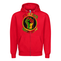 Red it's the black history for me Zipper Hoodie - Zillion Design Studio