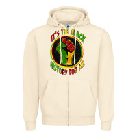 Sandshell it's the black history for me Zipper Hoodie - Zillion Design Studio