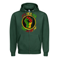 Sports Green it's the black history for me Zipper Hoodie - Zillion Design Studio