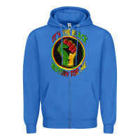 True Royal it's the black history for me Zipper Hoodie - Zillion Design Studio