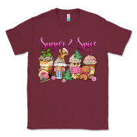 Burgundy sugar and spice pink gingerbread coffee cups Classic Tee - Zillion Design Studio