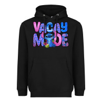 Black vacay mode stitch Heavyweight Hoodie - Zillion Design Studio