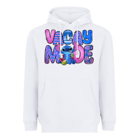 White vacay mode stitch Heavyweight Hoodie - Zillion Design Studio