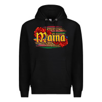 Black Latina mama with serape and roses Premium Hoodie - Jasminsmagicworld