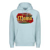 Blue Mist Latina mama with serape and roses Premium Hoodie - Jasminsmagicworld