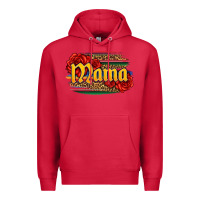 Cardinal Latina mama with serape and roses Premium Hoodie - Jasminsmagicworld