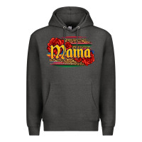 Charcoal Heather Latina mama with serape and roses Premium Hoodie - Jasminsmagicworld