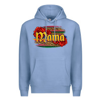 Colony Blue Latina mama with serape and roses Premium Hoodie - Jasminsmagicworld