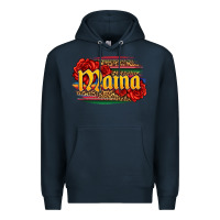 Navy Latina mama with serape and roses Premium Hoodie - Jasminsmagicworld