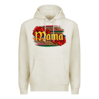 Oatmeal Heather Latina mama with serape and roses Premium Hoodie - Jasminsmagicworld
