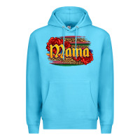 Ocean Blue Latina mama with serape and roses Premium Hoodie - Jasminsmagicworld