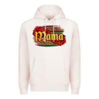 Pale Pink Latina mama with serape and roses Premium Hoodie - Jasminsmagicworld