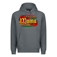 Rock Latina mama with serape and roses Premium Hoodie - Jasminsmagicworld