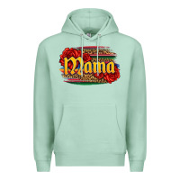 Seafoam Latina mama with serape and roses Premium Hoodie - Jasminsmagicworld