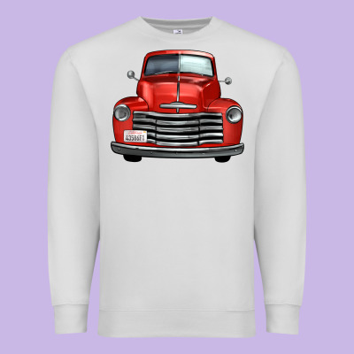 Western Red Truck Front View Premium Sweatshirt Designed By Fadigitalartstudio
