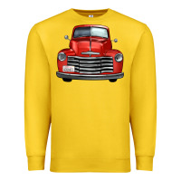 Lemon western red truck front view Premium Sweatshirt - FaDigitalArtStudio