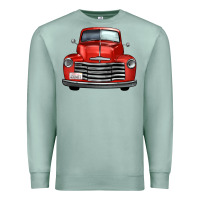 Seafoam western red truck front view Premium Sweatshirt - FaDigitalArtStudio
