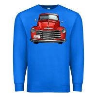 True Royal western red truck front view Premium Sweatshirt - FaDigitalArtStudio
