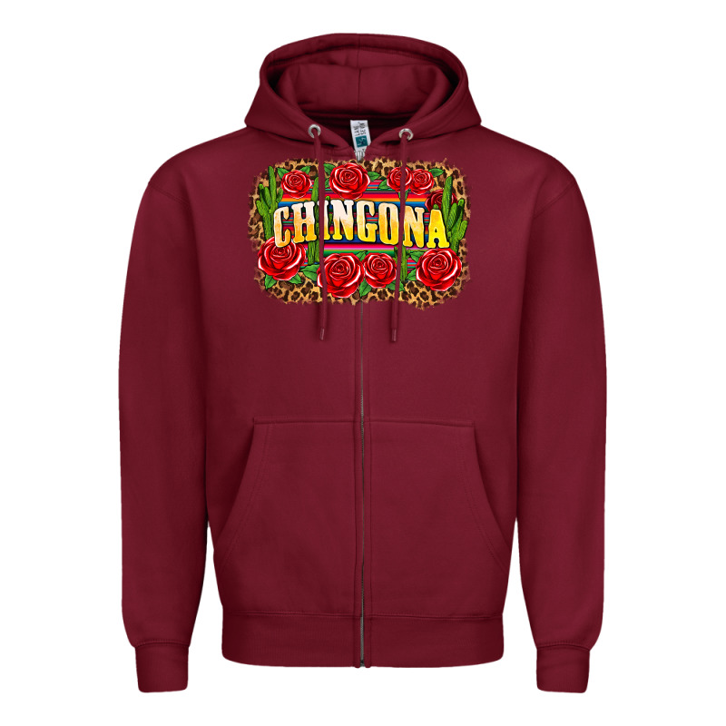 Chingona Zipper Hoodie by Zillion Design Studio | Teevron