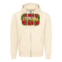 Sandshell chingona Zipper Hoodie - Zillion Design Studio