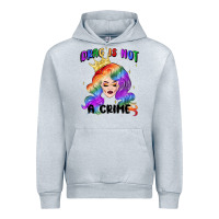 Heather Grey drag is not a crime fabulous drag queen Urban Hoodie - MaliasSmallBusiness