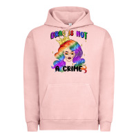 Pigment Salmon drag is not a crime fabulous drag queen Urban Hoodie - MaliasSmallBusiness