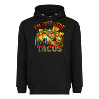 Black im just here for the tacos Heavyweight Hoodie - CTS Tumbler Store