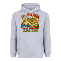 Heather Grey im just here for the tacos Heavyweight Hoodie - CTS Tumbler Store