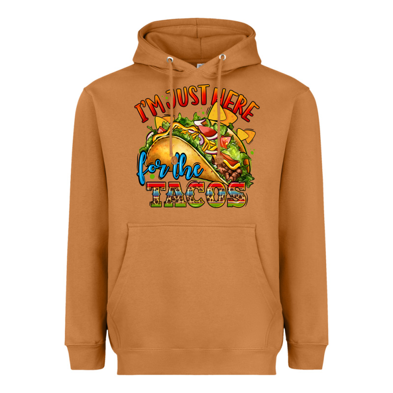 Im Just Here For The Tacos Heavyweight Hoodie by CTS Tumbler Store | Teevron