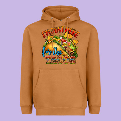 Im Just Here For The Tacos Heavyweight Hoodie Designed By Cts Tumbler Store