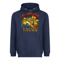 Navy im just here for the tacos Heavyweight Hoodie - CTS Tumbler Store