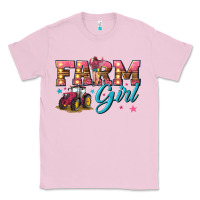 Bubblegum Pink farm girl Classic Tee - texasbilliewilder