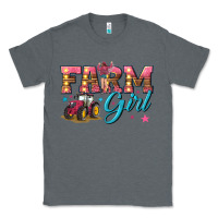 Charcoal Heather farm girl Classic Tee - texasbilliewilder