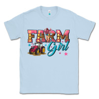 Dusty Blue farm girl Classic Tee - texasbilliewilder