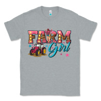 Heather Grey farm girl Classic Tee - texasbilliewilder
