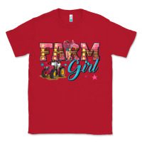 Red farm girl Classic Tee - texasbilliewilder